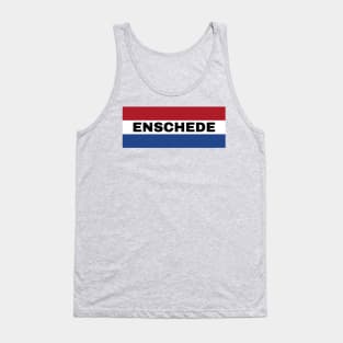 Enschede City in Netherlands Flag Tank Top